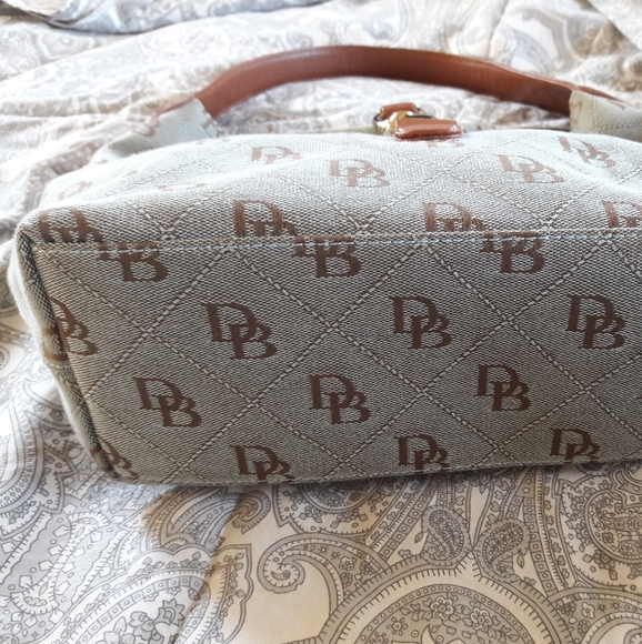 Dooney & Bourke Teal Signature Hobo Purse - Picture 7 of 16